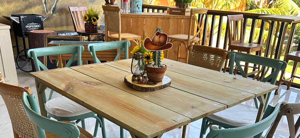 Close up of table at the restaurant